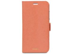 Dbramante1928 New York Leather Folio Case iPhone XS Max -Rusty Rose