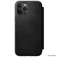 Load image into Gallery viewer, Nomad Rugged Leather Folio Case w/ Magsafe For iPhone 12 Pro Max - Black - Mac Addict