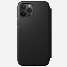 Load image into Gallery viewer, Nomad Rugged Folio Case w/ Horween Leather For iPhone 12 Pro Max - BLACK - Mac Addict