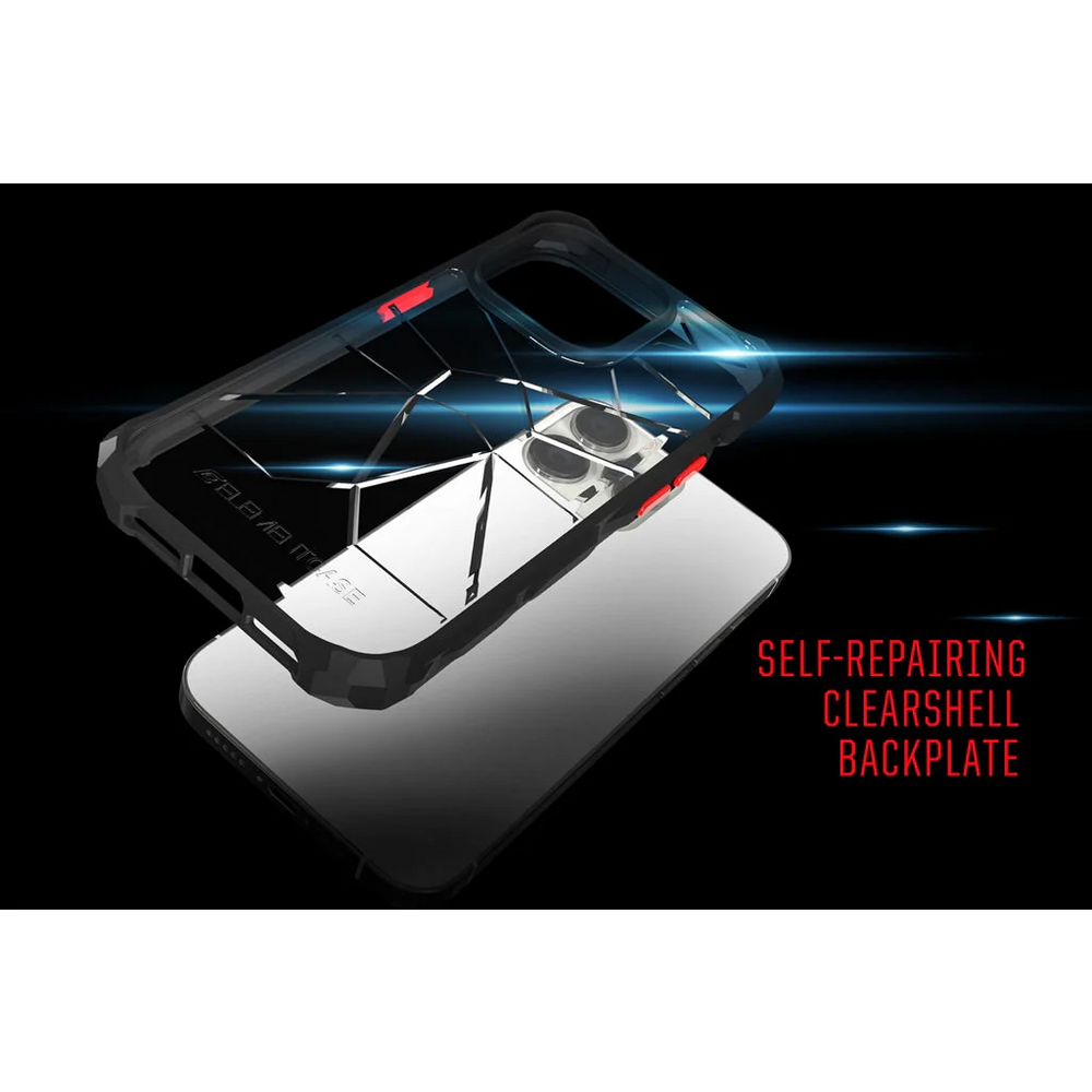 Element Case Element Case Special Ops X5 Case For iPhone 14 Pro Max 6.7 - Clear/Bla ...