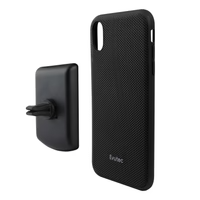 Evutec Aergo Case with Car Vent Mount for iPhone Xs Max - Ballistic Nylon Black