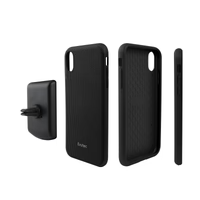 Evutec Aergo Case with Car Vent Mount for iPhone Xs Max - Ballistic Nylon Black