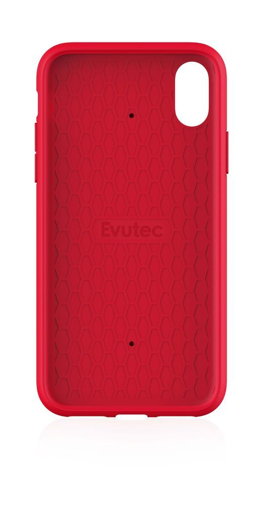 Evutec Aergo Case with Car Vent Mount for iPhone Xs Max - Ballistic Nylon Red