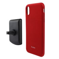 Load image into Gallery viewer, Evutec Aergo Case with Car Vent Mount for iPhone Xs Max - Ballistic Nylon Red