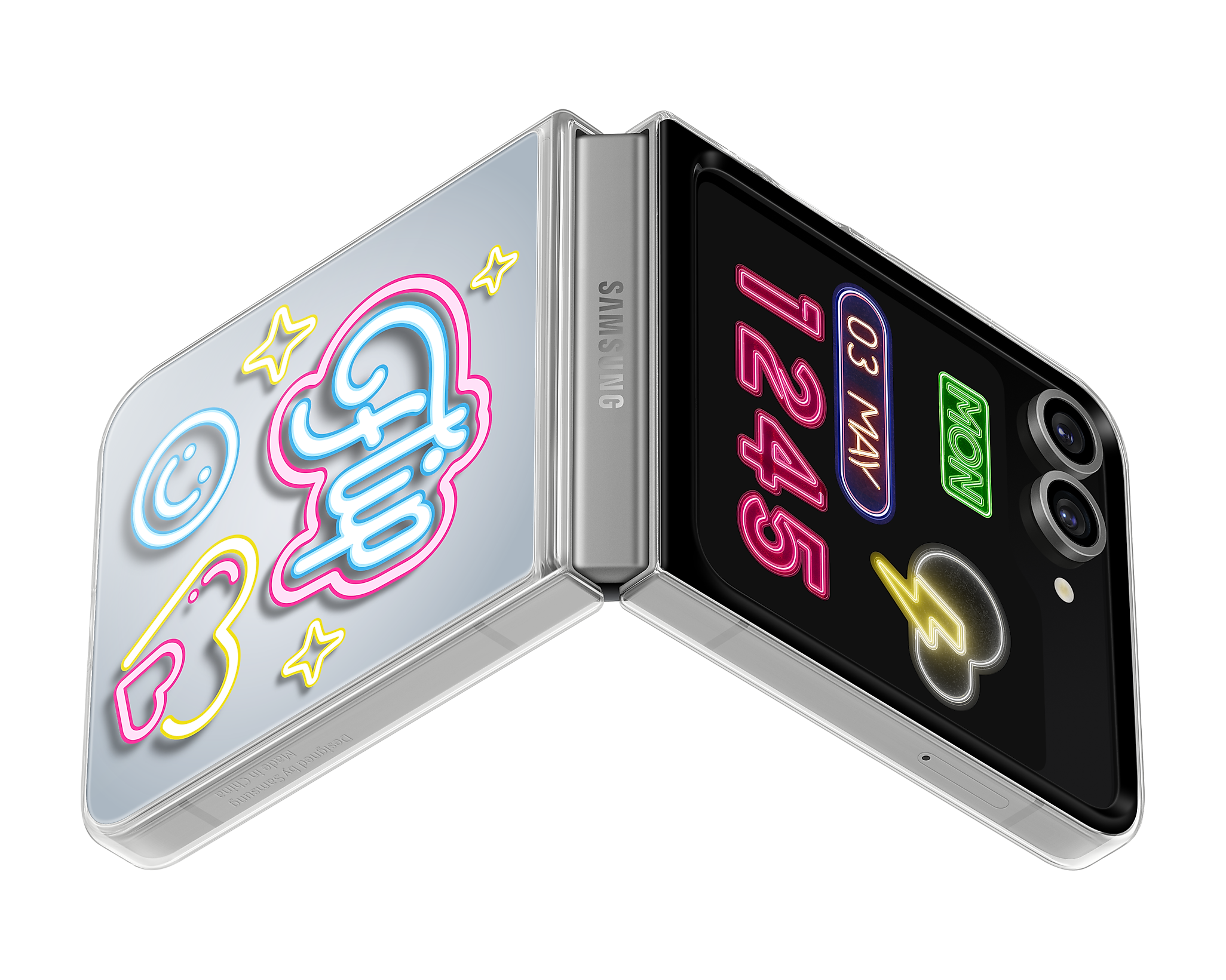 Samsung Original Flipsuit Case for Samsung Galaxy Z Flip 6 / Flip 7 FE - Clear