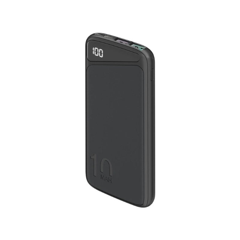 Goobay Portable Powerbank 10K mAh LED USB-A QC/USB-C PD - Black