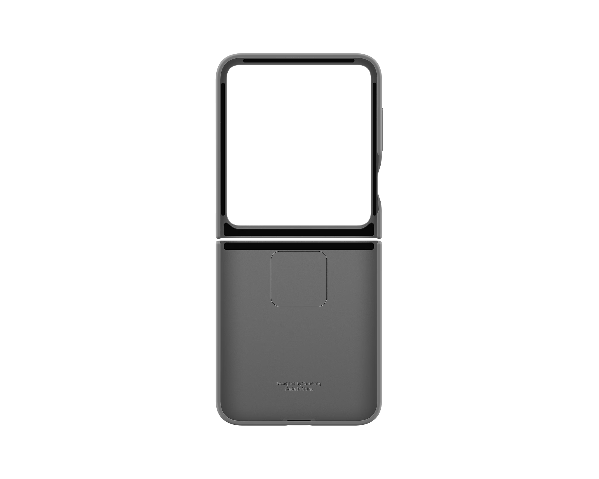 Samsung Silicone Case for Samsung Galaxy Z Flip 6 / Flip 7 FE with Ring - Grey