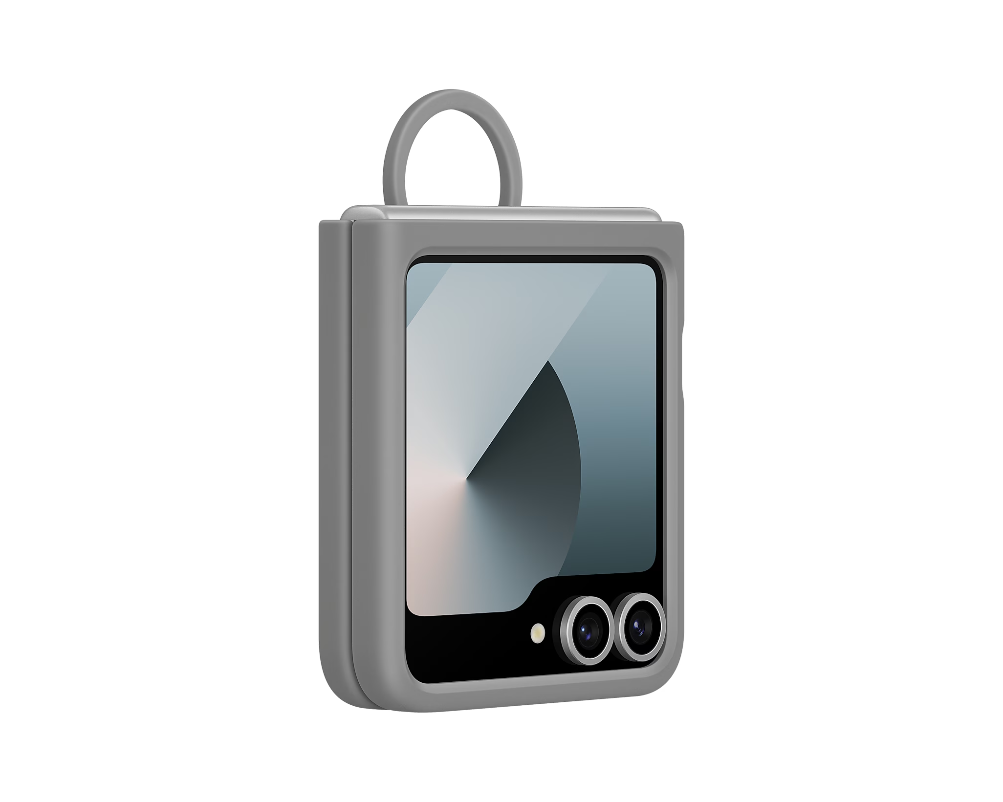 Samsung Silicone Case for Samsung Galaxy Z Flip 6 / Flip 7 FE with Ring - Grey