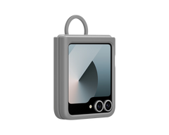 Samsung Silicone Case for Samsung Galaxy Z Flip 6 / Flip 7 FE with Ring - Grey