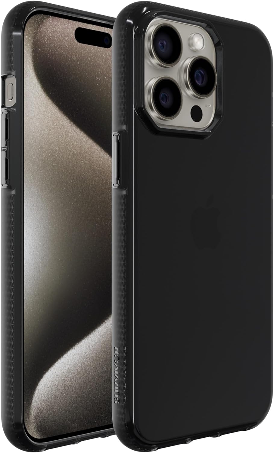 Griffin Survivor Clear Black for iPhone 15 Pro - Smoke with FREE SCREEN PROTECTOR!!