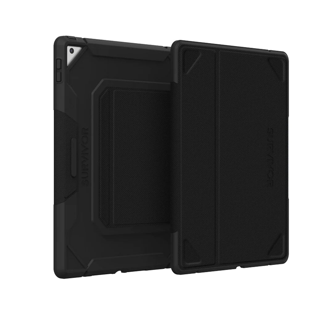 Griffin Survivor Rugged Folio Case iPad 10.2 7th 8th 9th Gen - Black