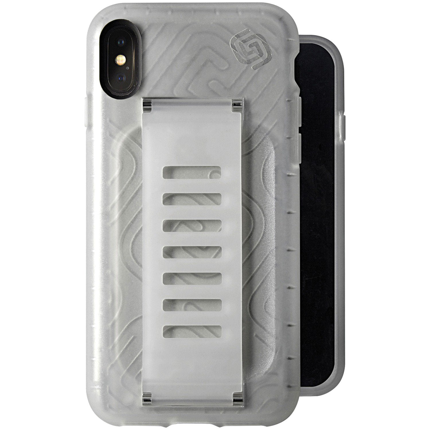 Grip2u Boost Superior for iPhone X/Xs - Clear Pattern - BONUS Screen Protector!!