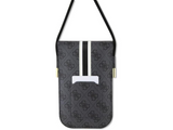 Guess 4G Stripe Phone Bag with Cord - Black