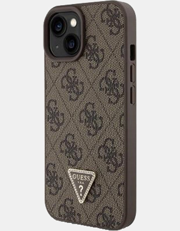GUESS 4G Edition Protective Case iPhone 15 Standard 6.1 - Brown
