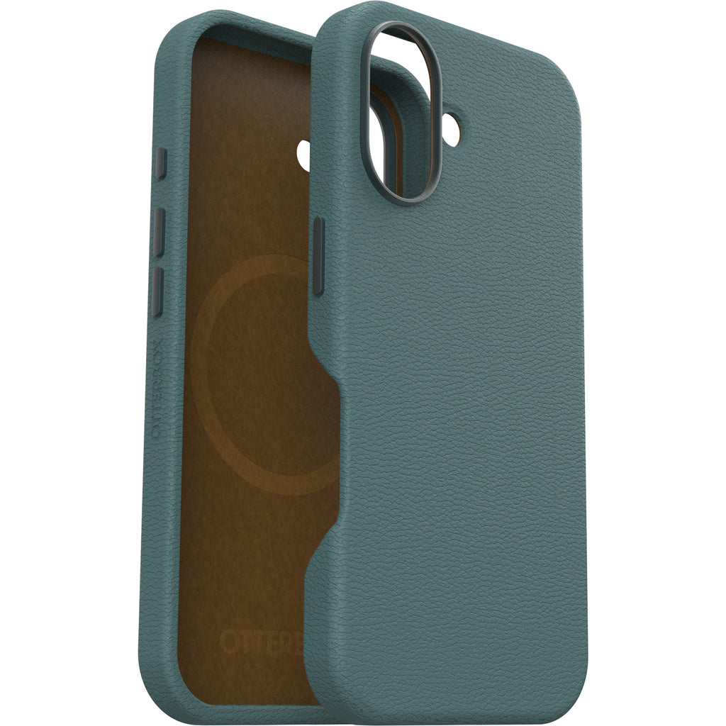 OtterBox Symmetry Cactus Leather Case iPhone 16 Standard 6.1 - Sagebrush Green