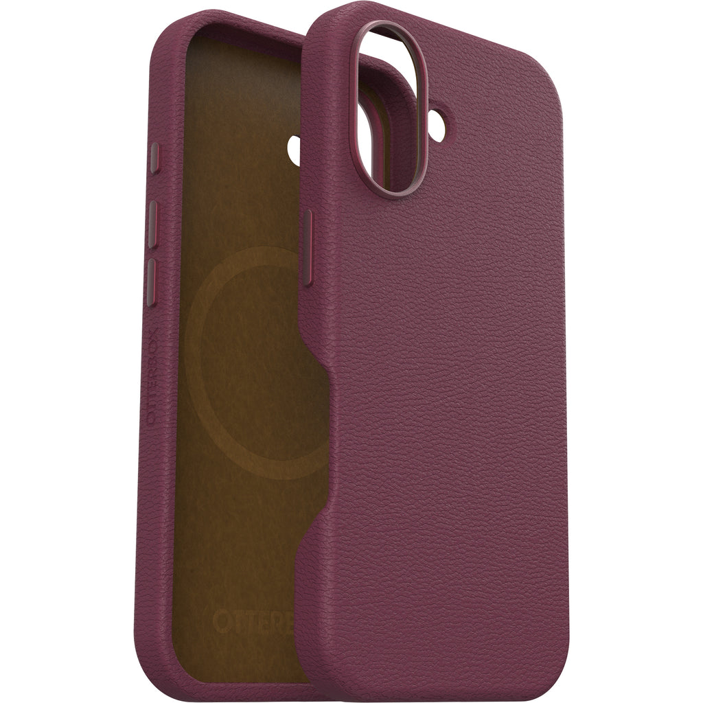 OtterBox Symmetry Cactus Leather Case iPhone 16 Standard 6.1 - Foxberry Pink