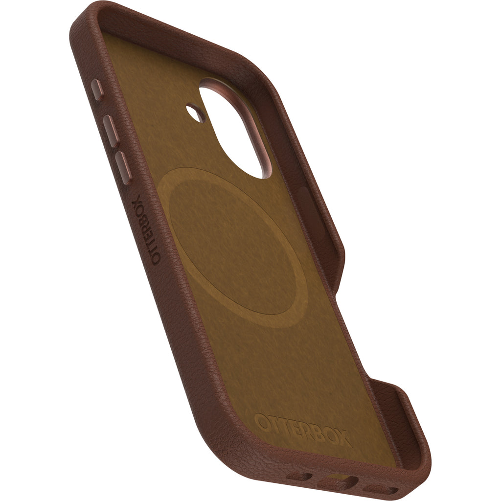 OtterBox Symmetry Cactus Leather Case for iPhone 16 Plus 6.7"- Rich Adobe Brown