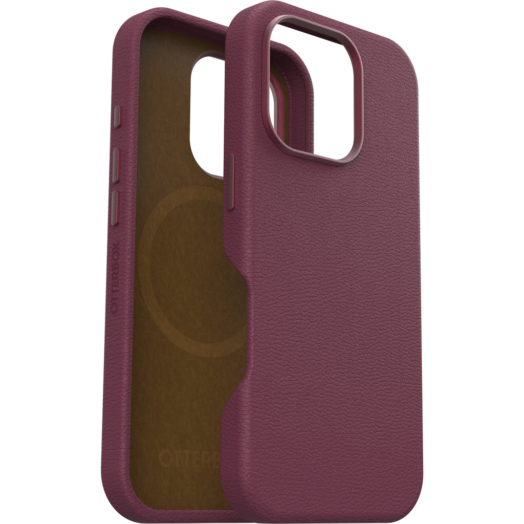 OtterBox Symmetry Cactus Leather Case iPhone 16 Pro - Foxberry Pink