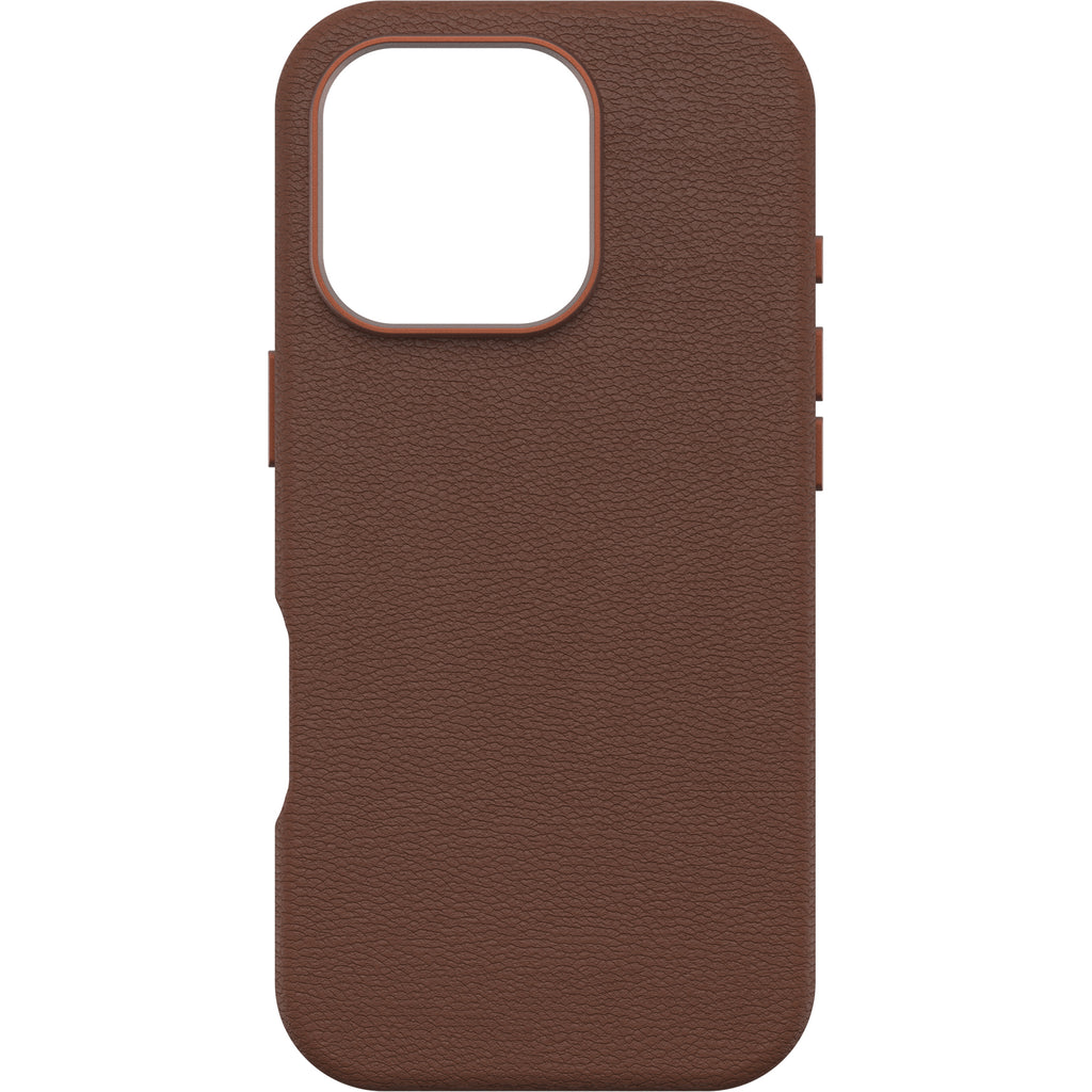 OtterBox Symmetry Cactus Leather Case for iPhone 16 Pro - Rich Adobe Brown