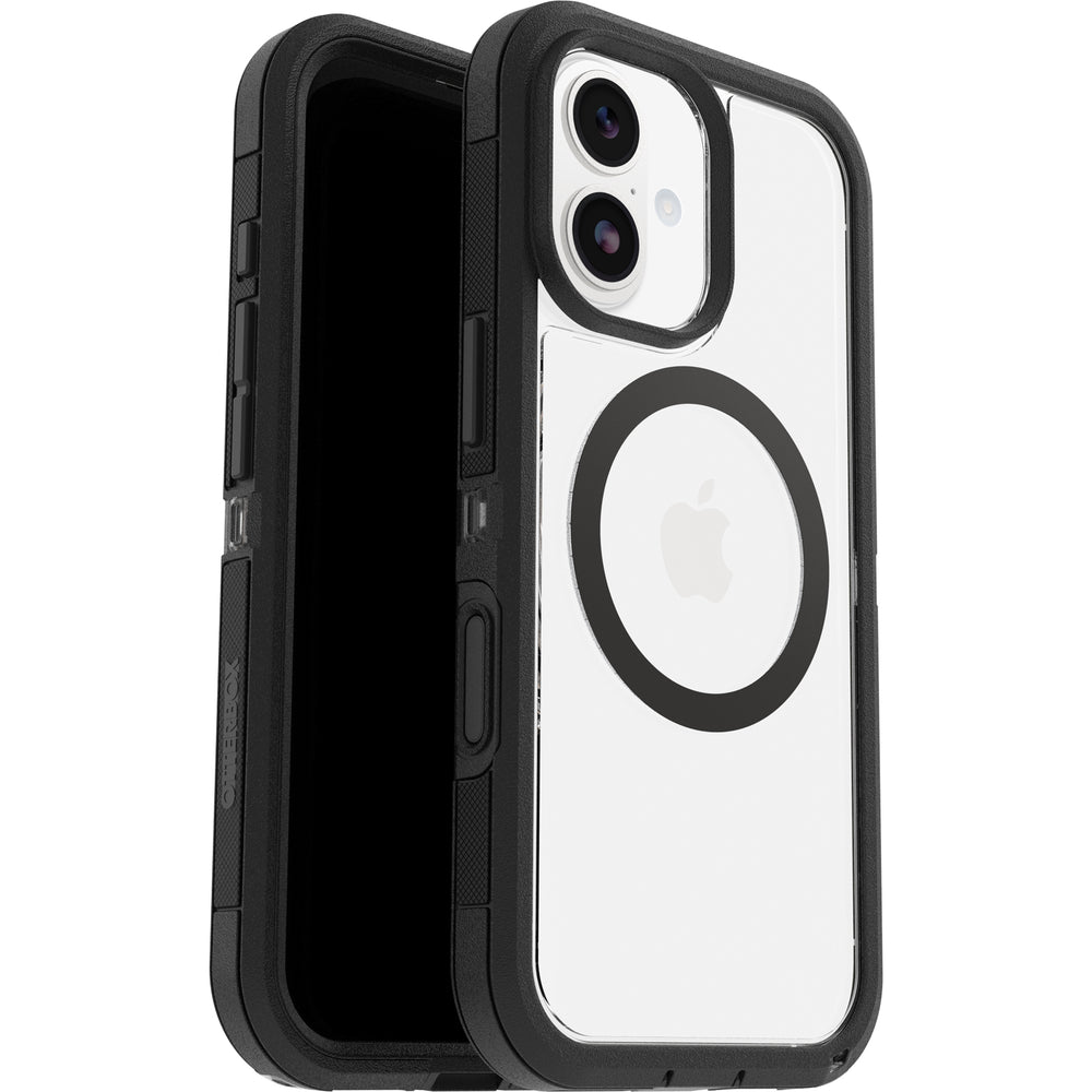 otterbox defender xt magsafe case for iphone 17 standard black front view