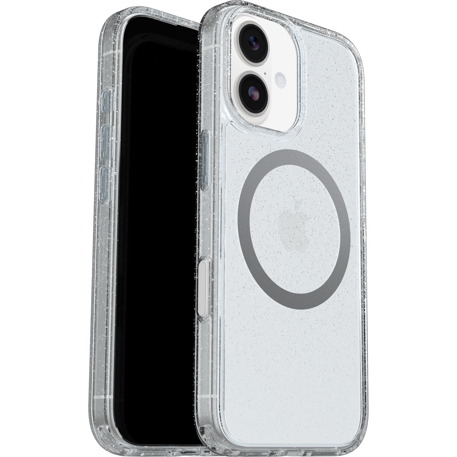 otterbox symmetry magsafe case for iphone 17 standard clear front view