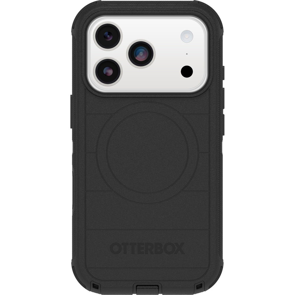 otterbox defender case for iphone 17 pro black camera button