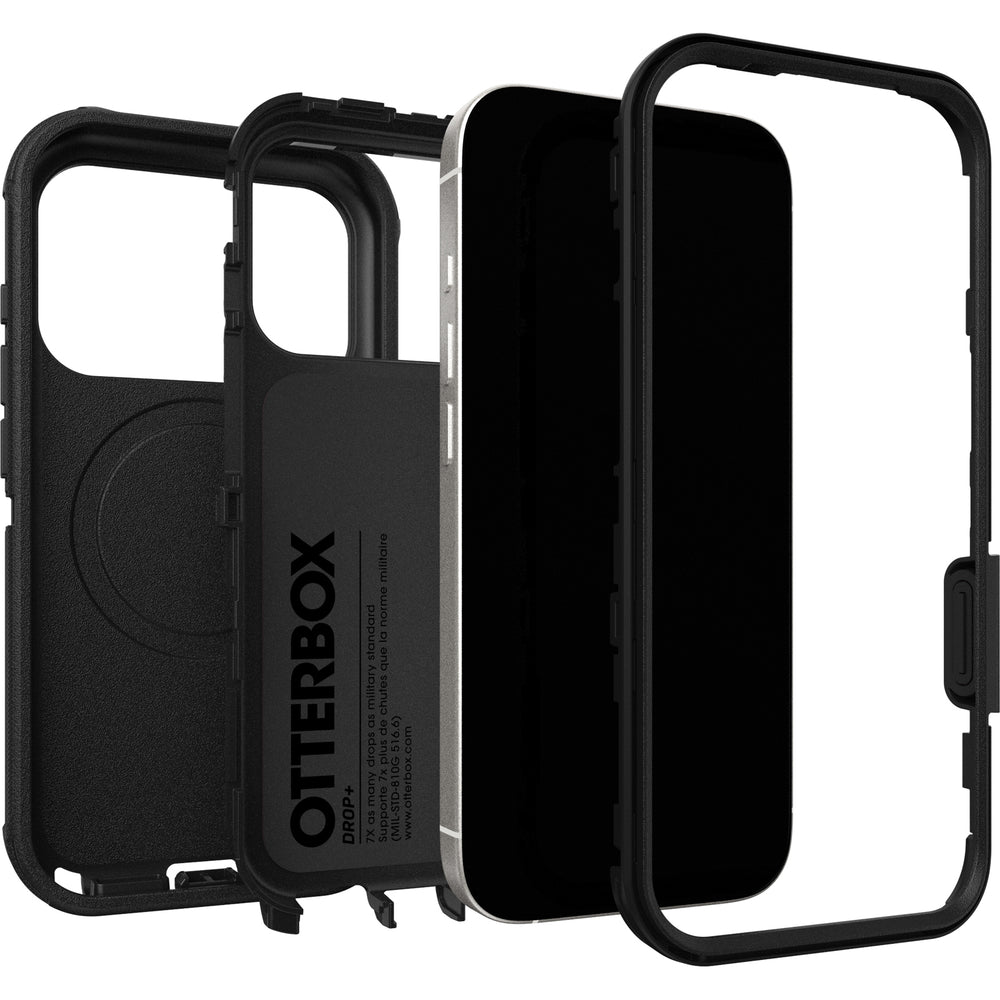 otterbox defender case for iphone 17 pro black lifestyle shot