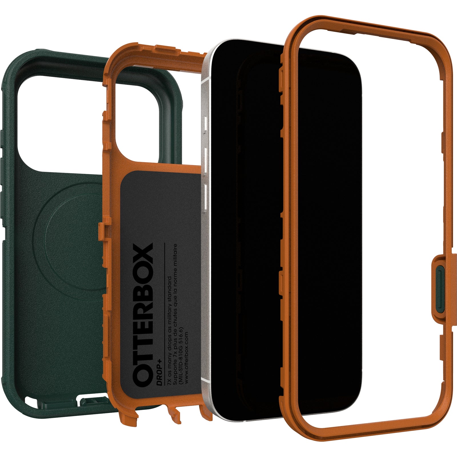 otterbox defender case for iphone 17 pro green lifestyle shot