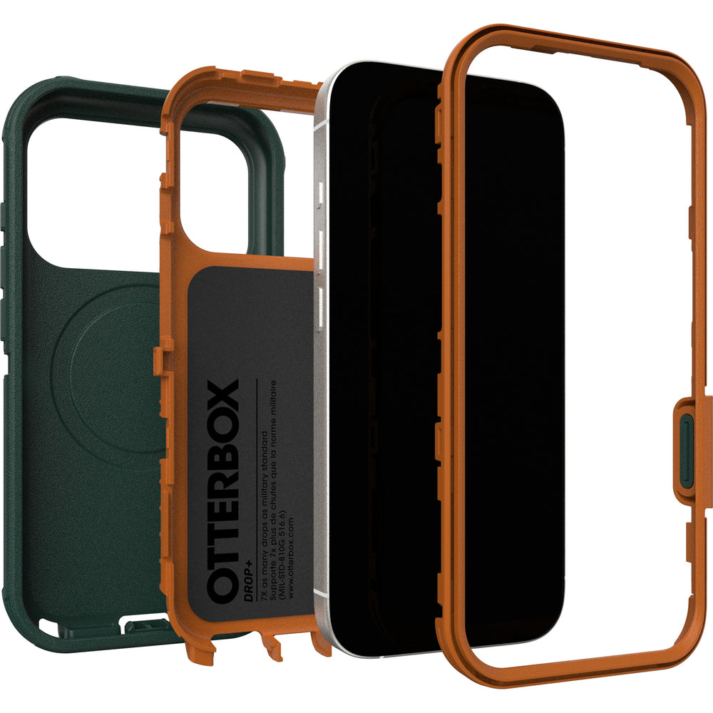 otterbox defender case for iphone 17 pro green lifestyle shot