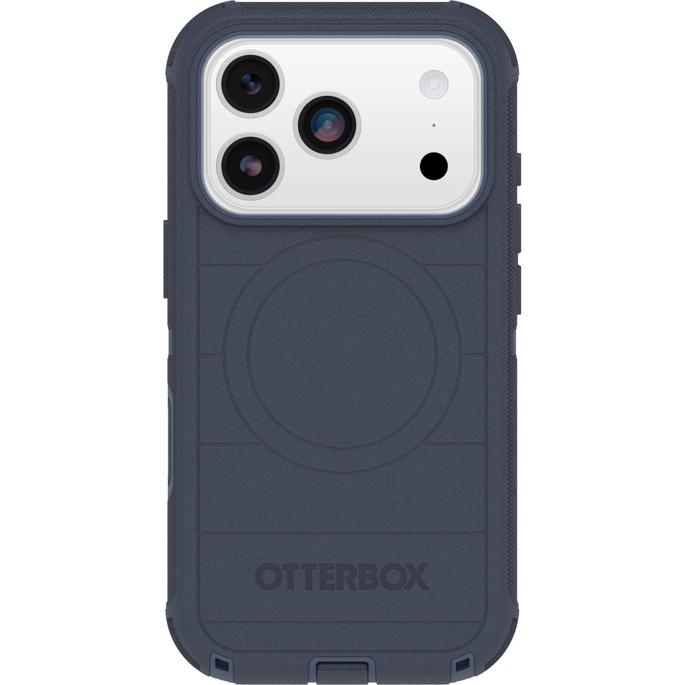 otterbox defender case for iphone 17 pro blue camera button