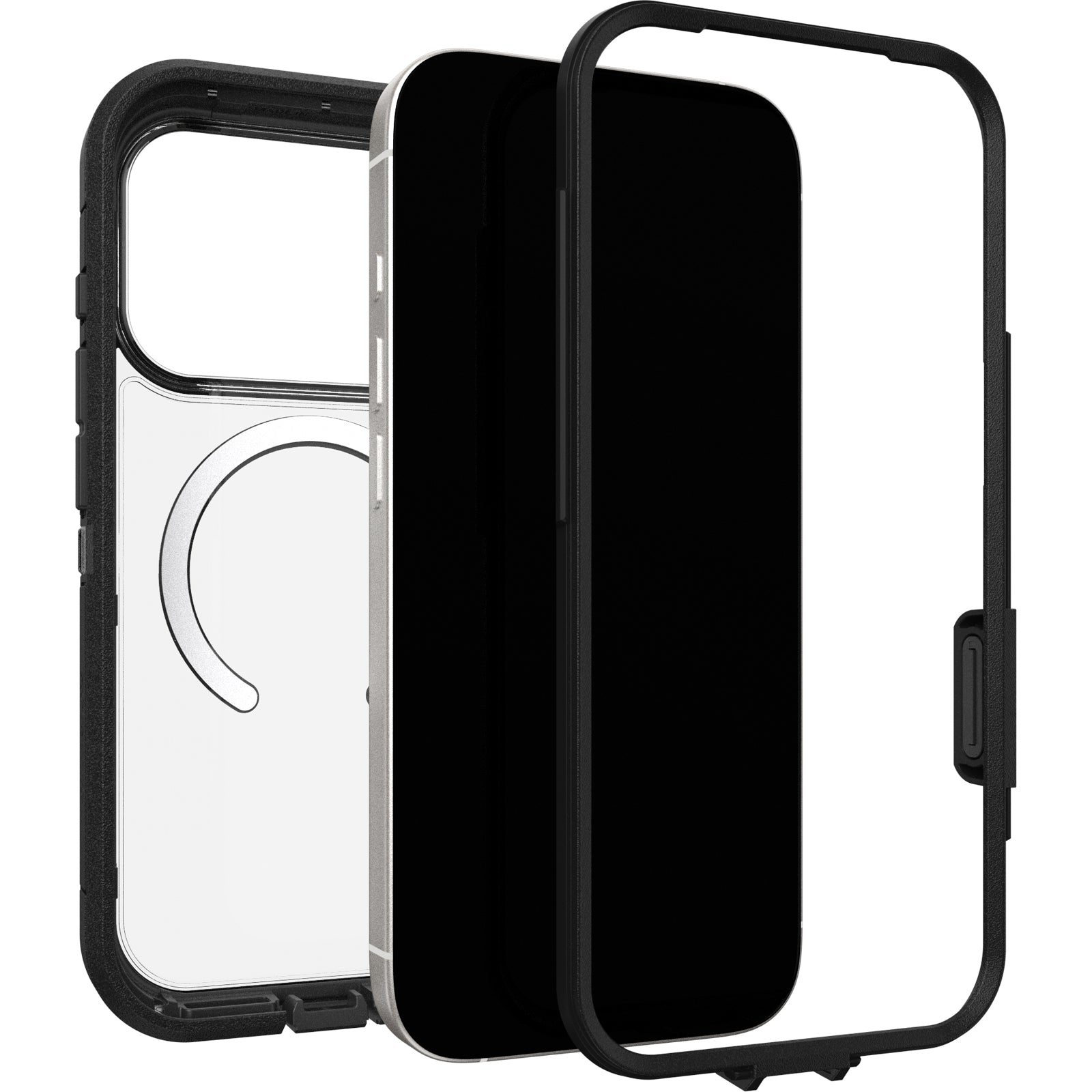 otterbox defender xt case for iphone 17 pro black lifestyle shot