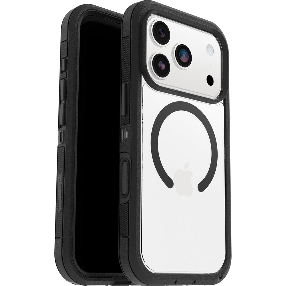 otterbox defender xt case for iphone 17 pro black front view