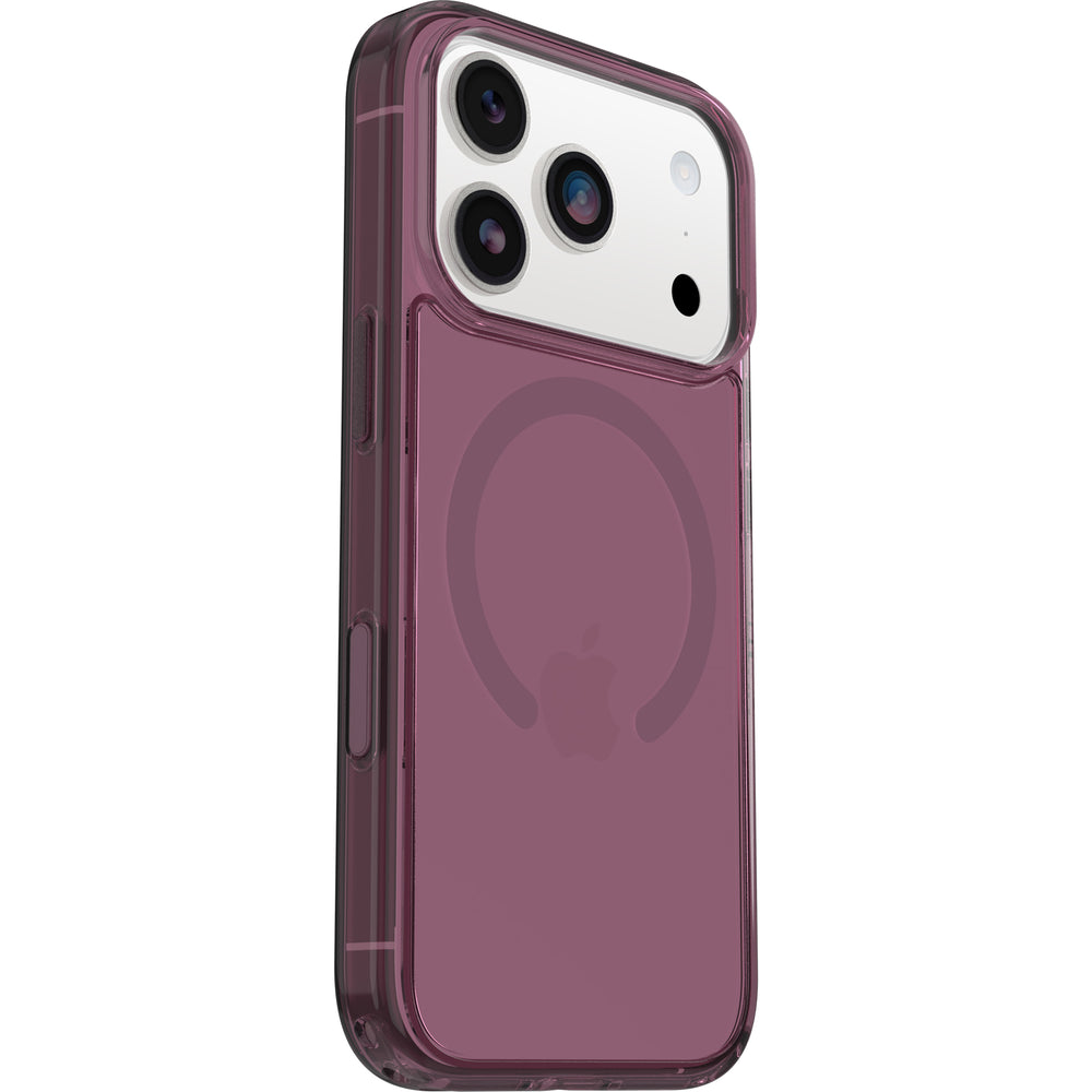 otterbox symmetry case for iphone 17 pro purple corner bumper