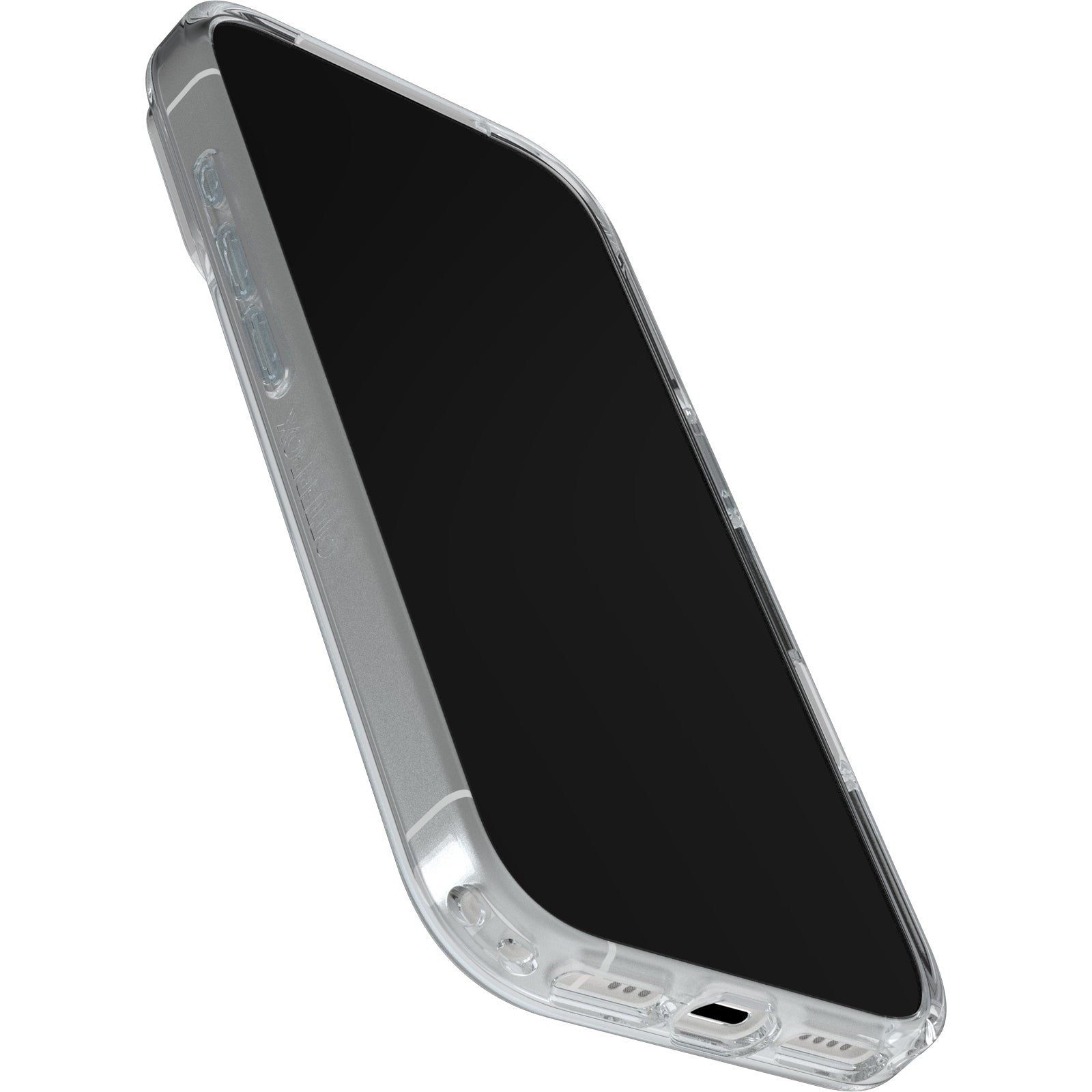 otterbox symmetry case for iphone 17 pro clear lifestyle shot