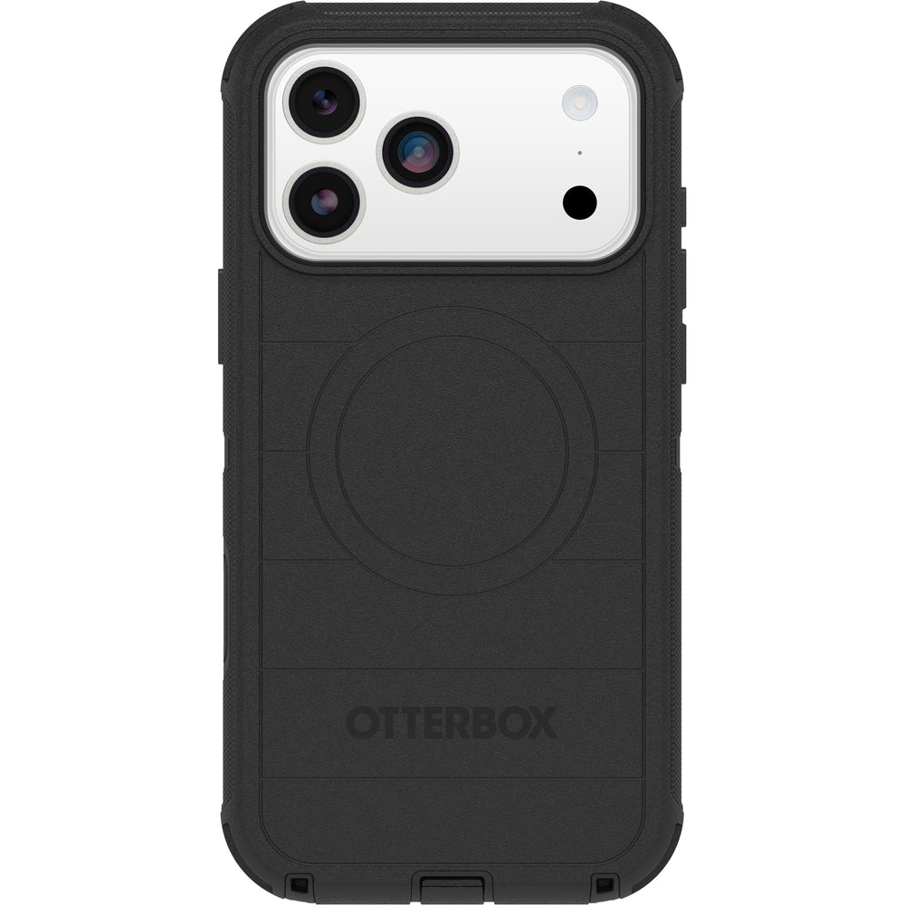 otterbox defender case for iphone 17 pro max black camera button