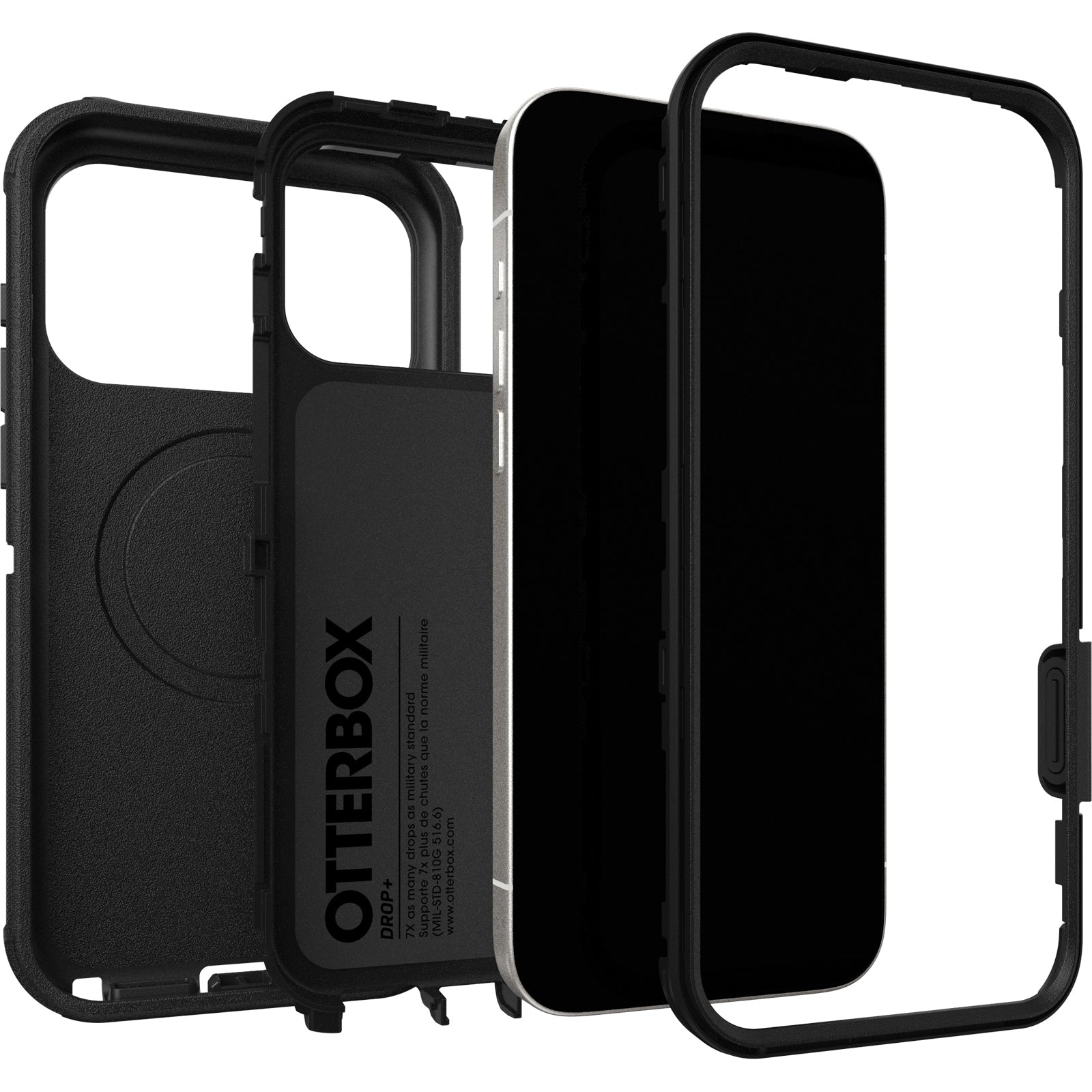 otterbox defender case for iphone 17 pro max black lifestyle shot