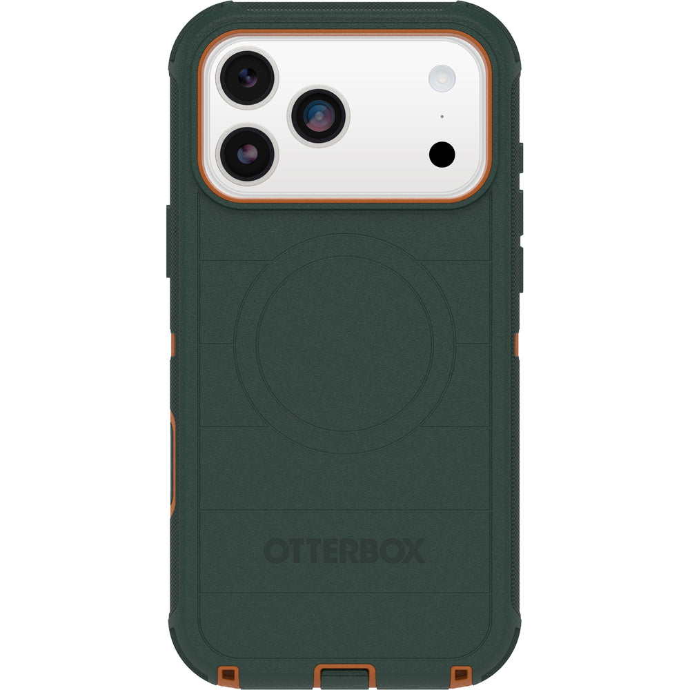 otterbox defender case for iphone 17 pro max green multi-layer bumper