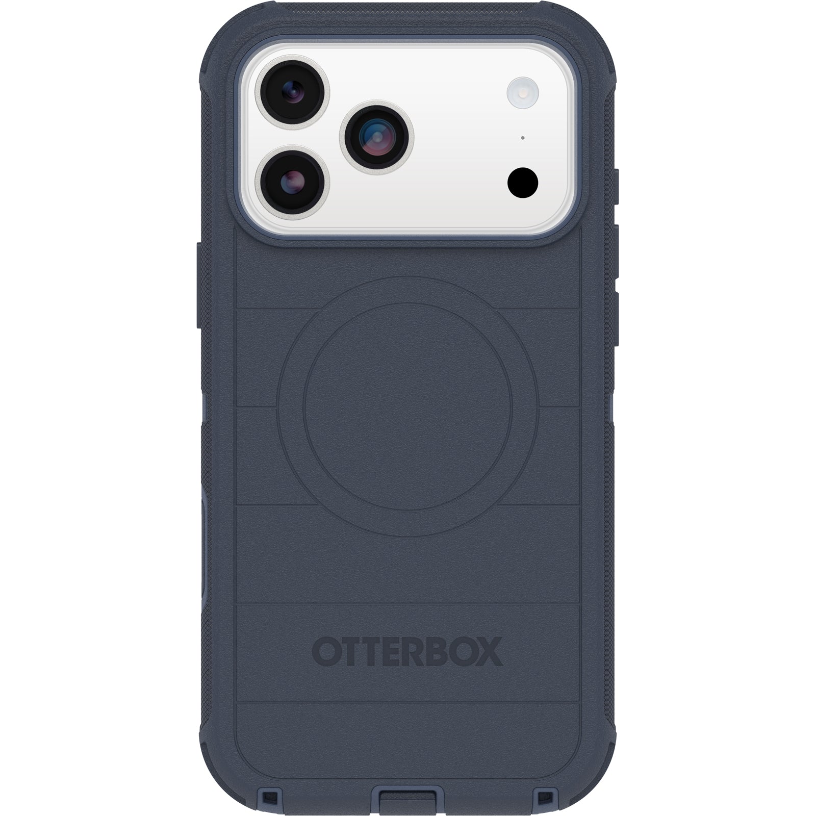 otterbox defender case for iphone 17 pro max blue camera button