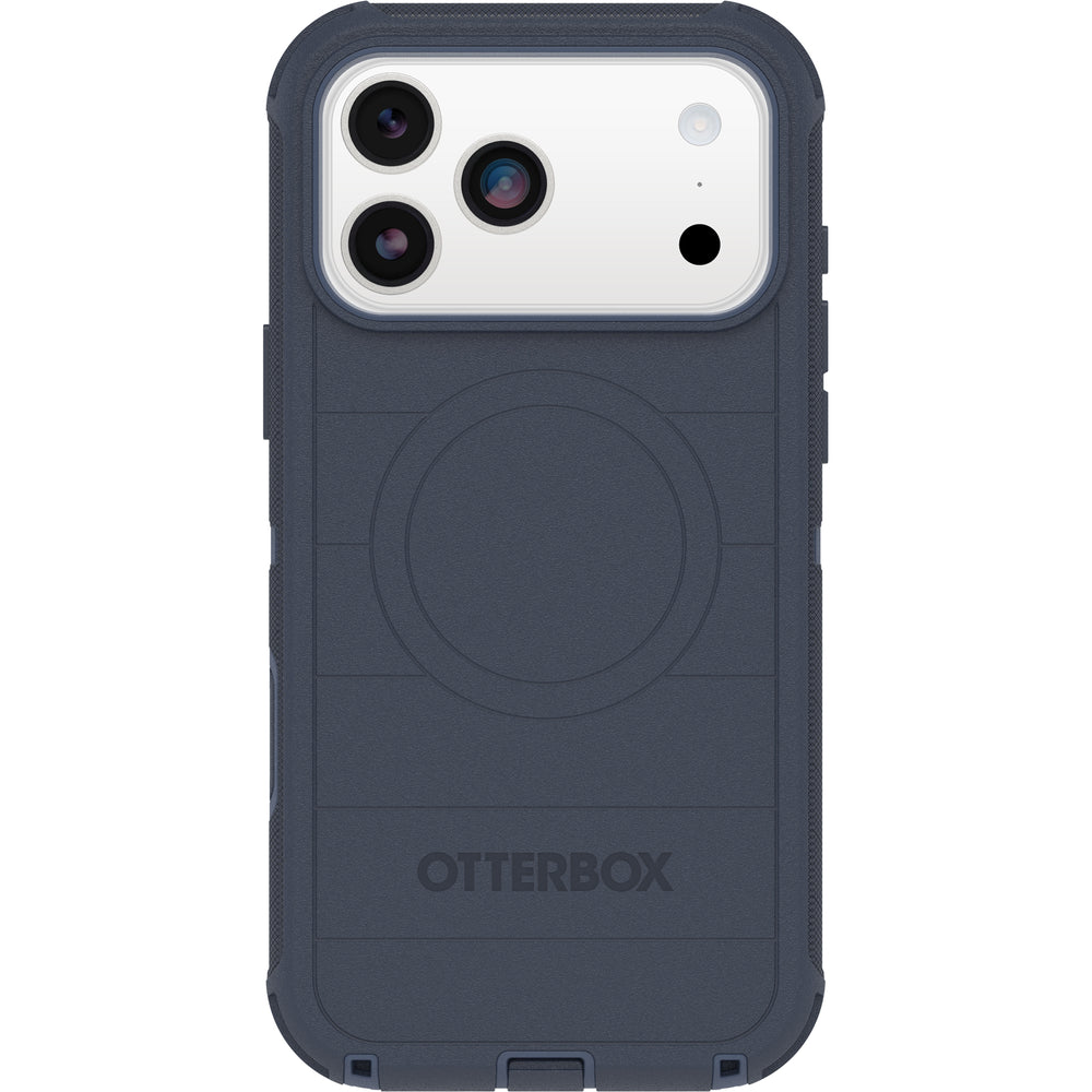 otterbox defender case for iphone 17 pro max blue camera button