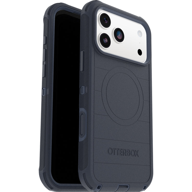 otterbox defender case for iphone 17 pro max blue front view