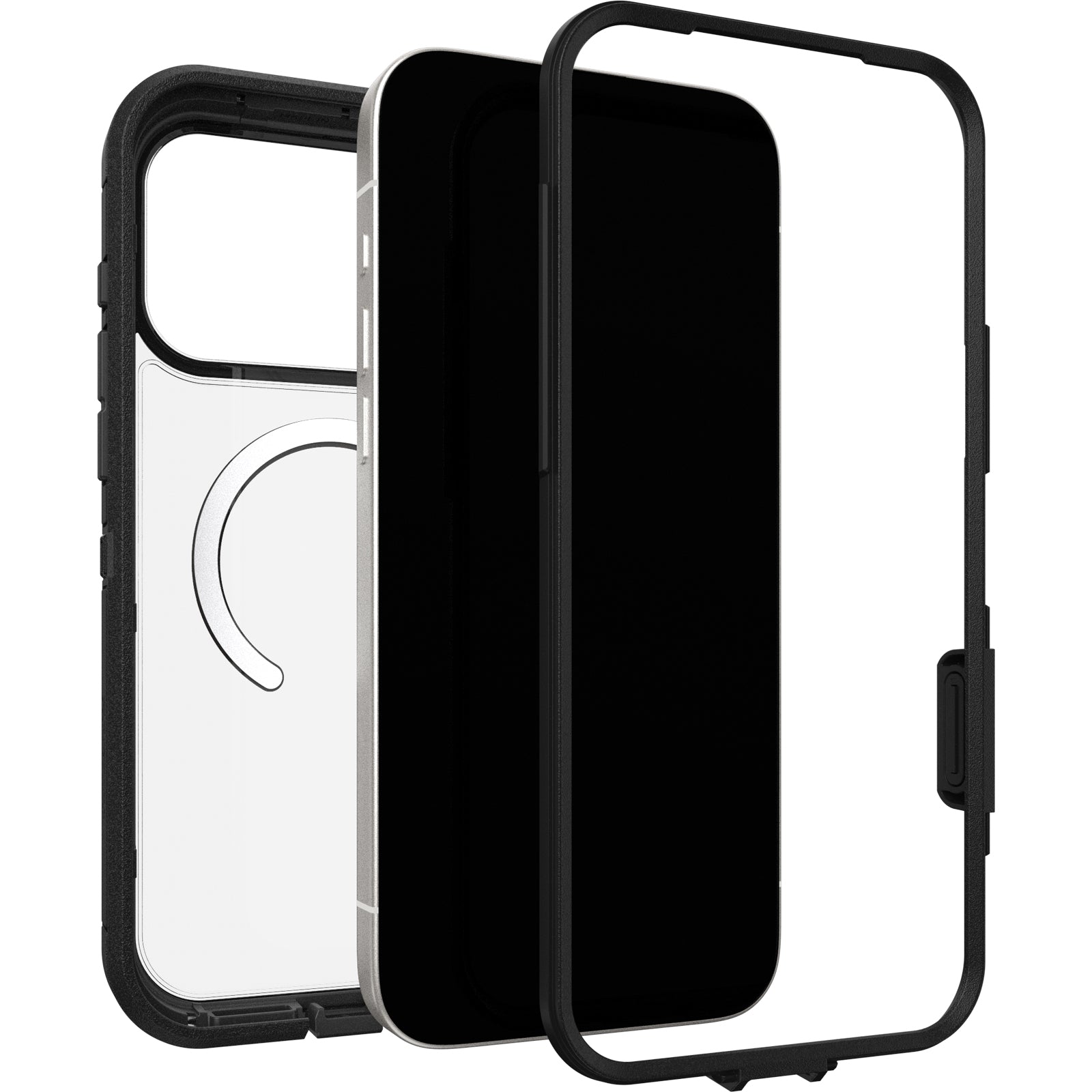 otterbox defender xt case for iphone 17 pro max black lifestyle shot