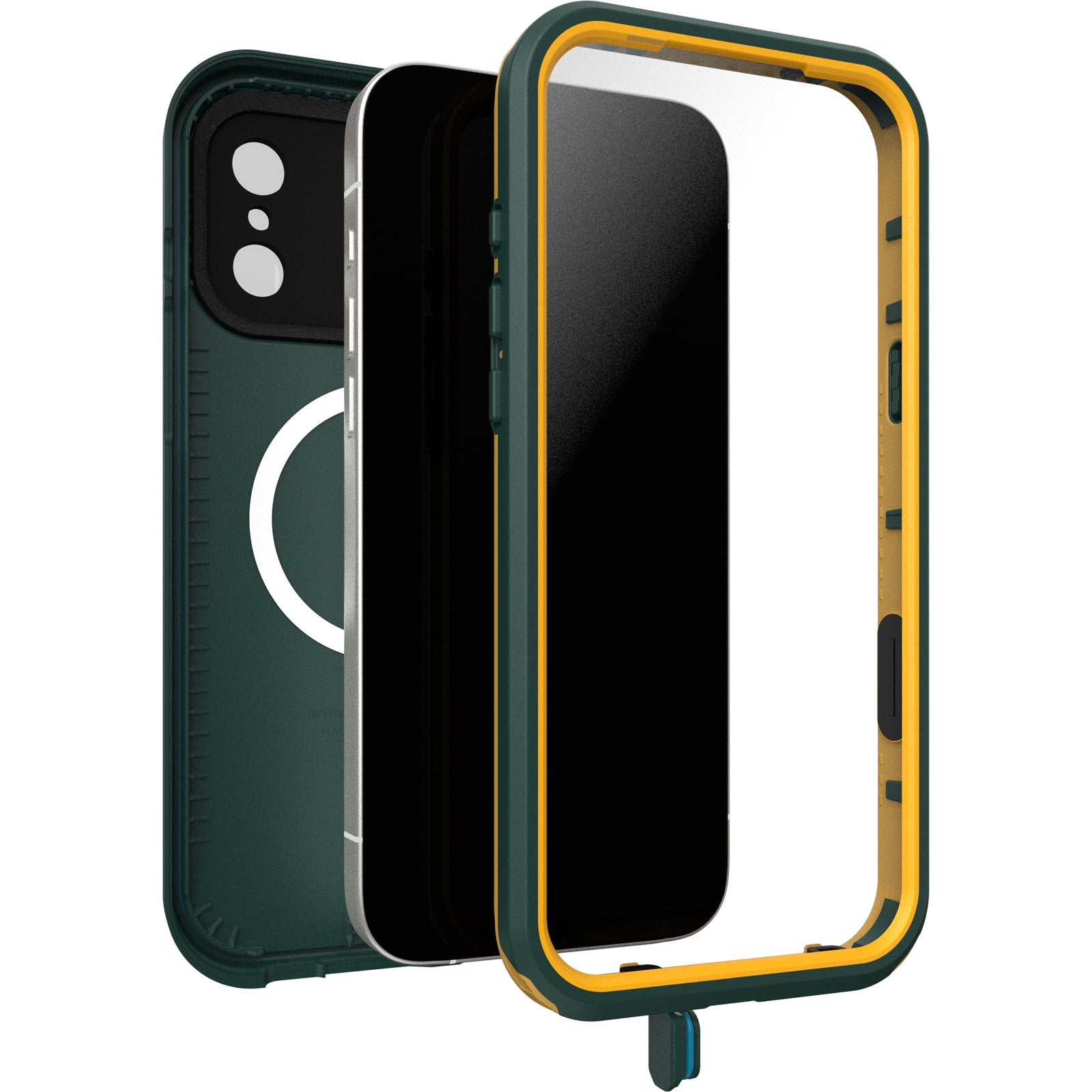 otterbox fre case for iphone 17 pro max green camera button