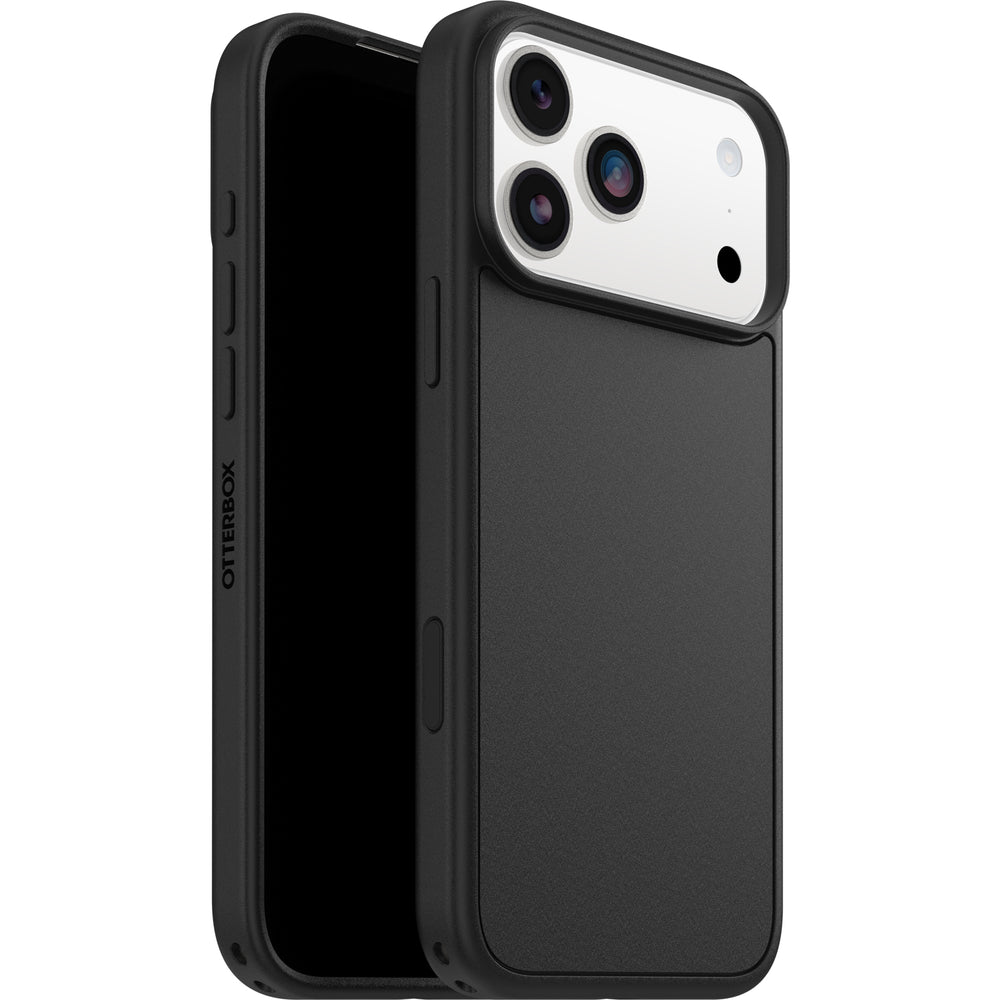 otterbox symmetry case for iphone 17 pro max black sleek front view