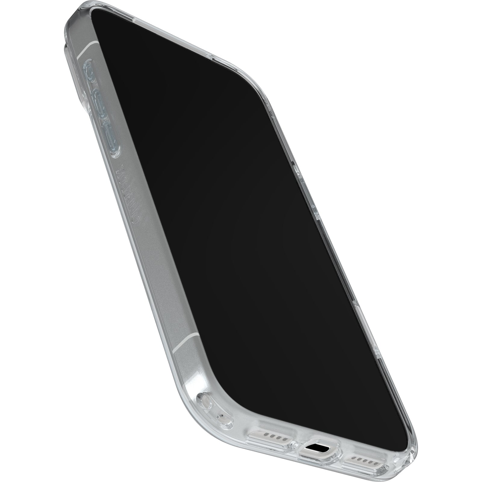 otterbox symmetry case for iphone 17 pro max clear lifestyle shot