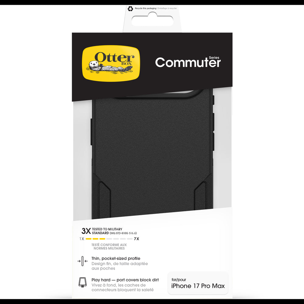 otterbox case for iphone 17 air black back protection