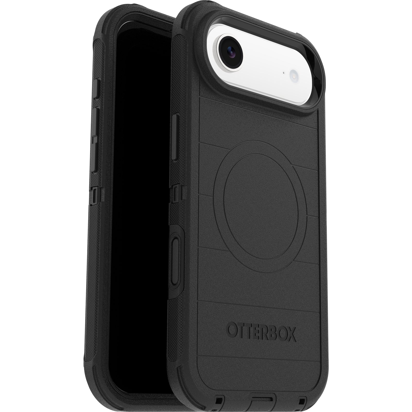 otterbox defender case for iphone 17 air black front view