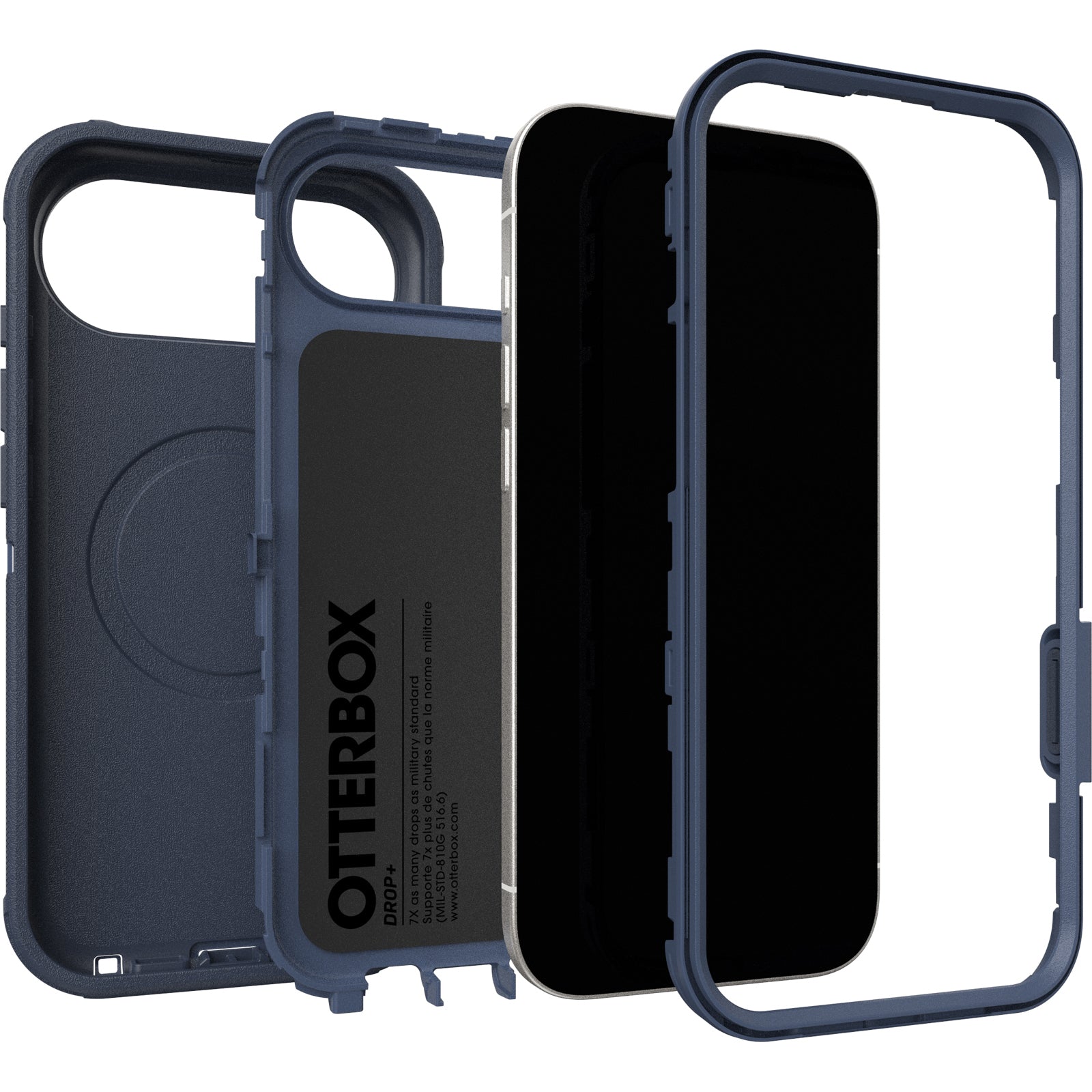 otterbox defender case for iphone 17 air blue lifestyle shot