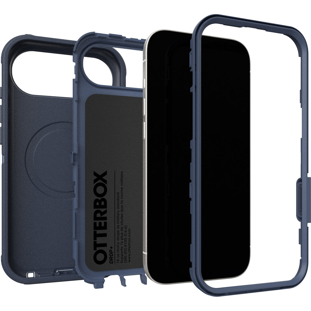 otterbox defender case for iphone 17 air blue lifestyle shot