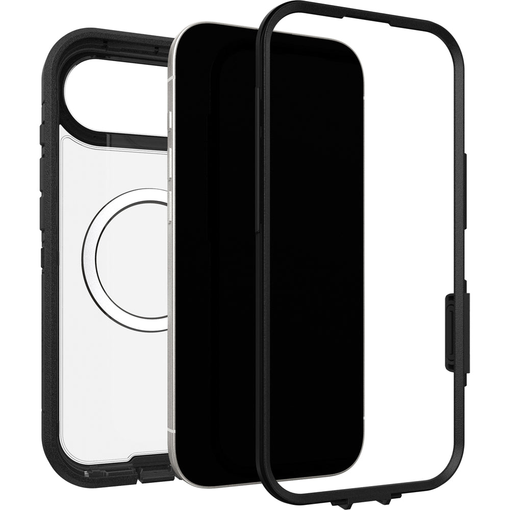 otterbox defender case for iphone 17 air black grippy sides