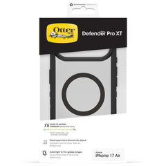 otterbox defender case for iphone 17 air black side profile